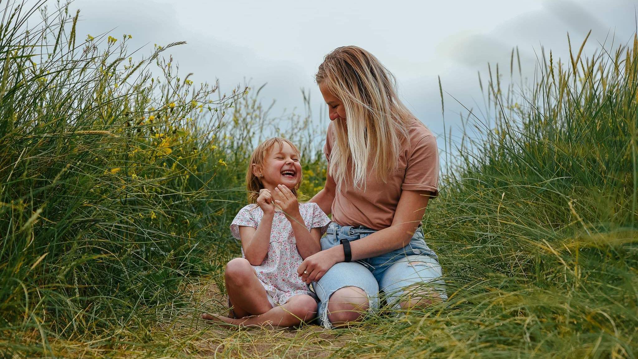 Kateryna and her daughter