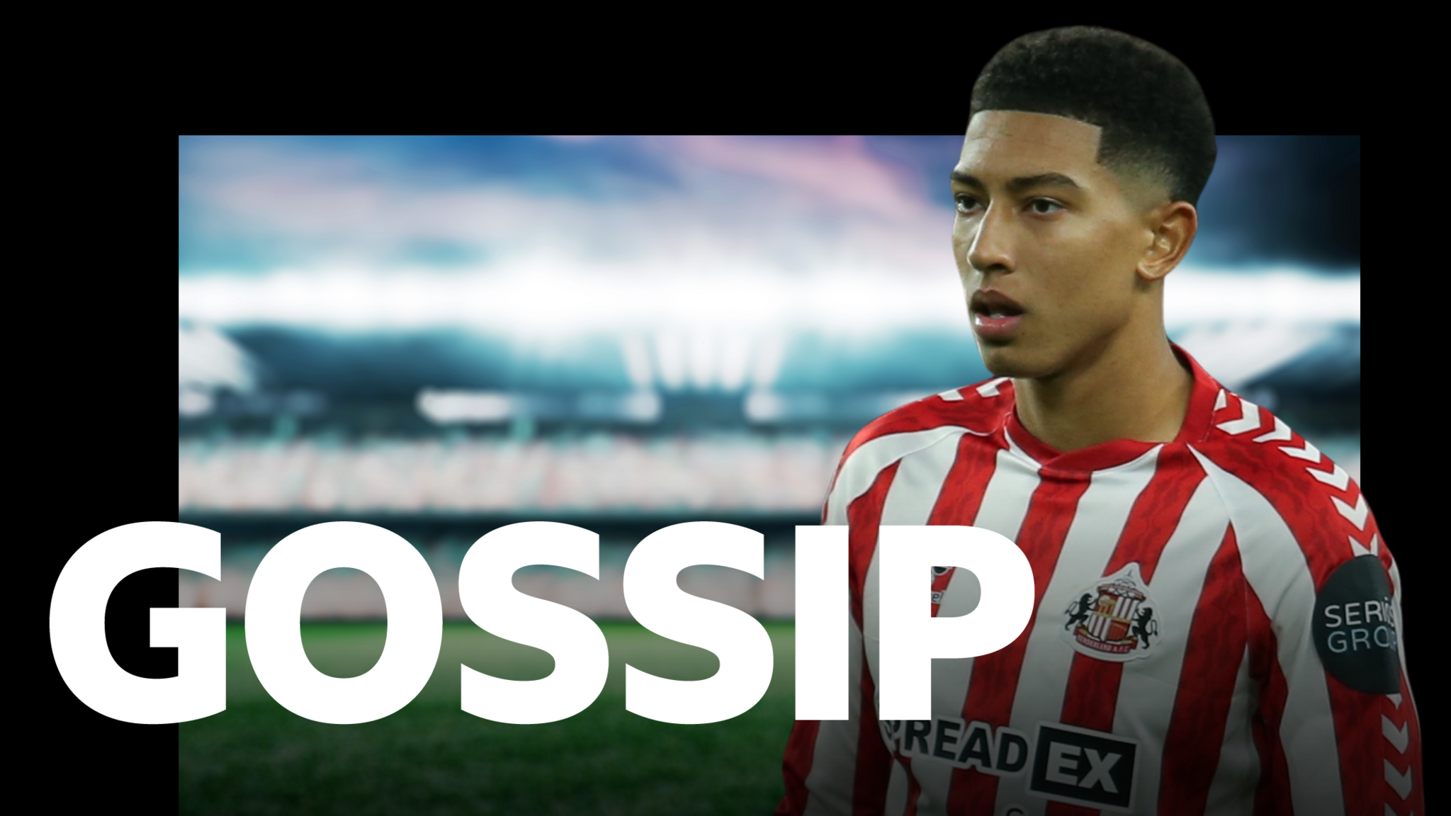 Sunderland midfielder Jobe Bellingham and BBC Sport's gossip column image