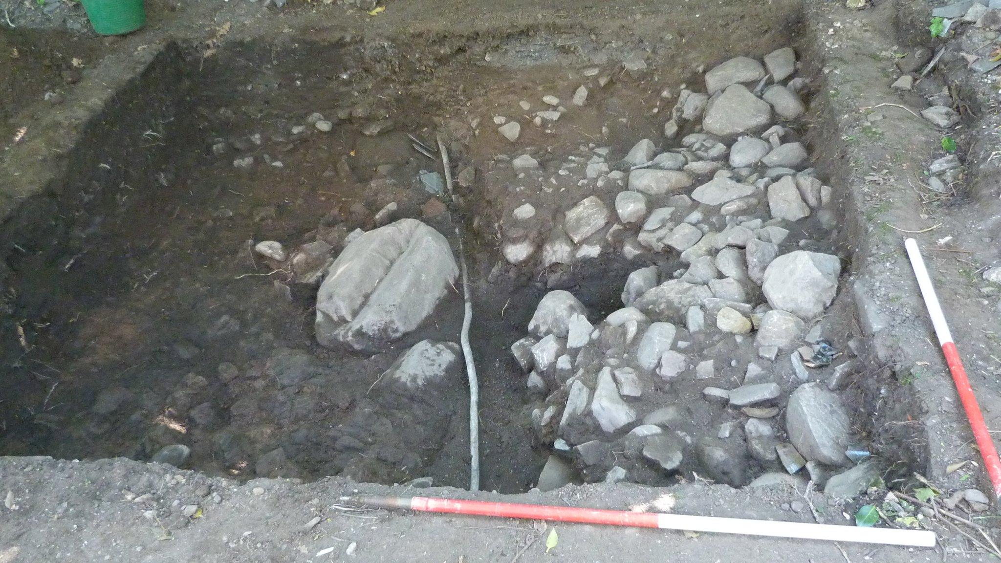 Stone thought to be associated with the broch