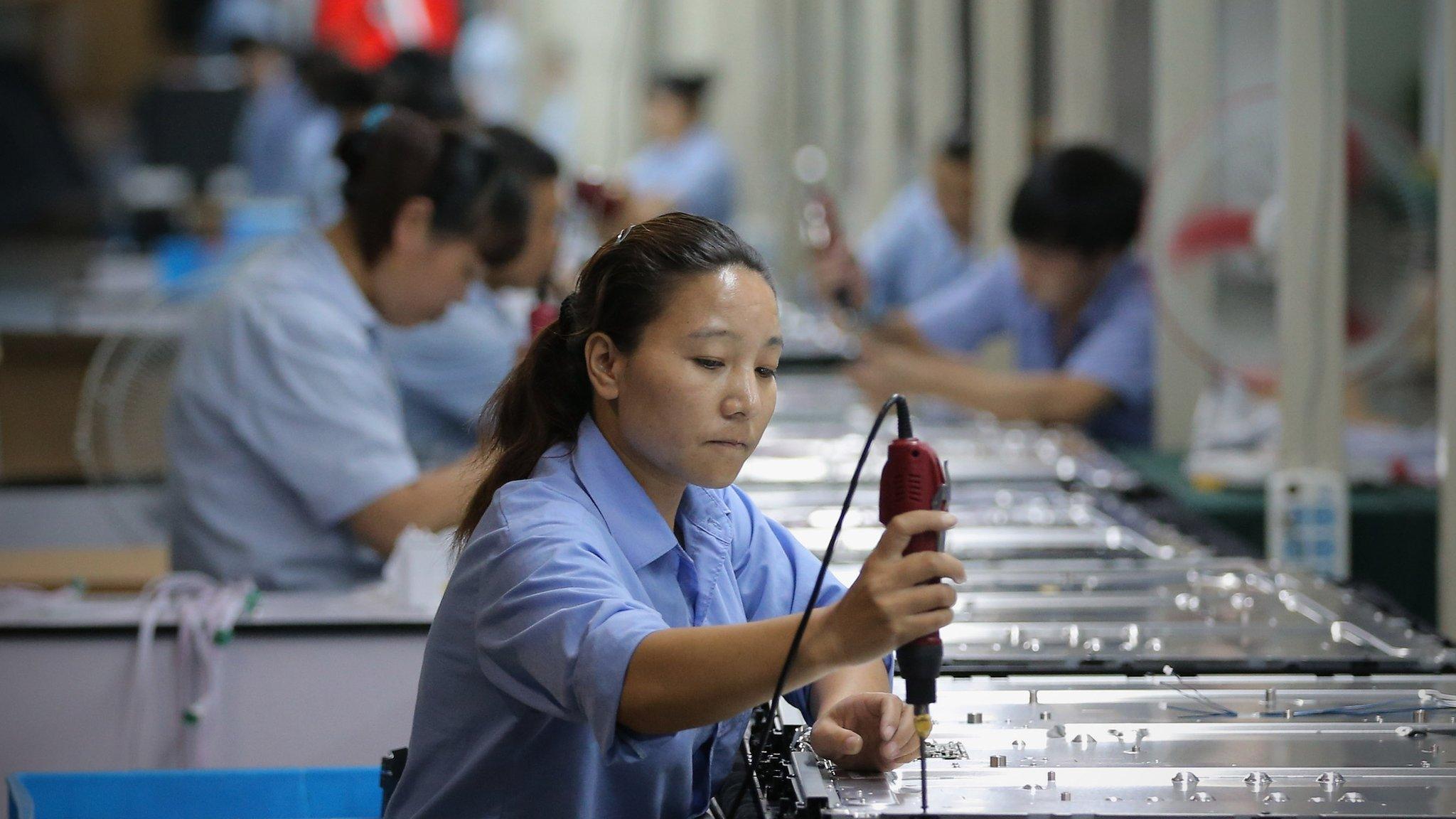 Chinese factory worker