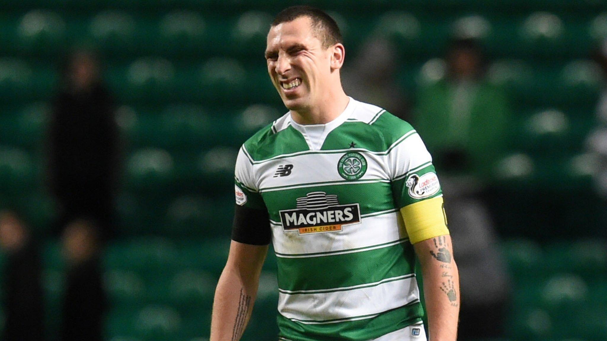 Celtic captain Scott Brown picked up a knock against Kilmarnock