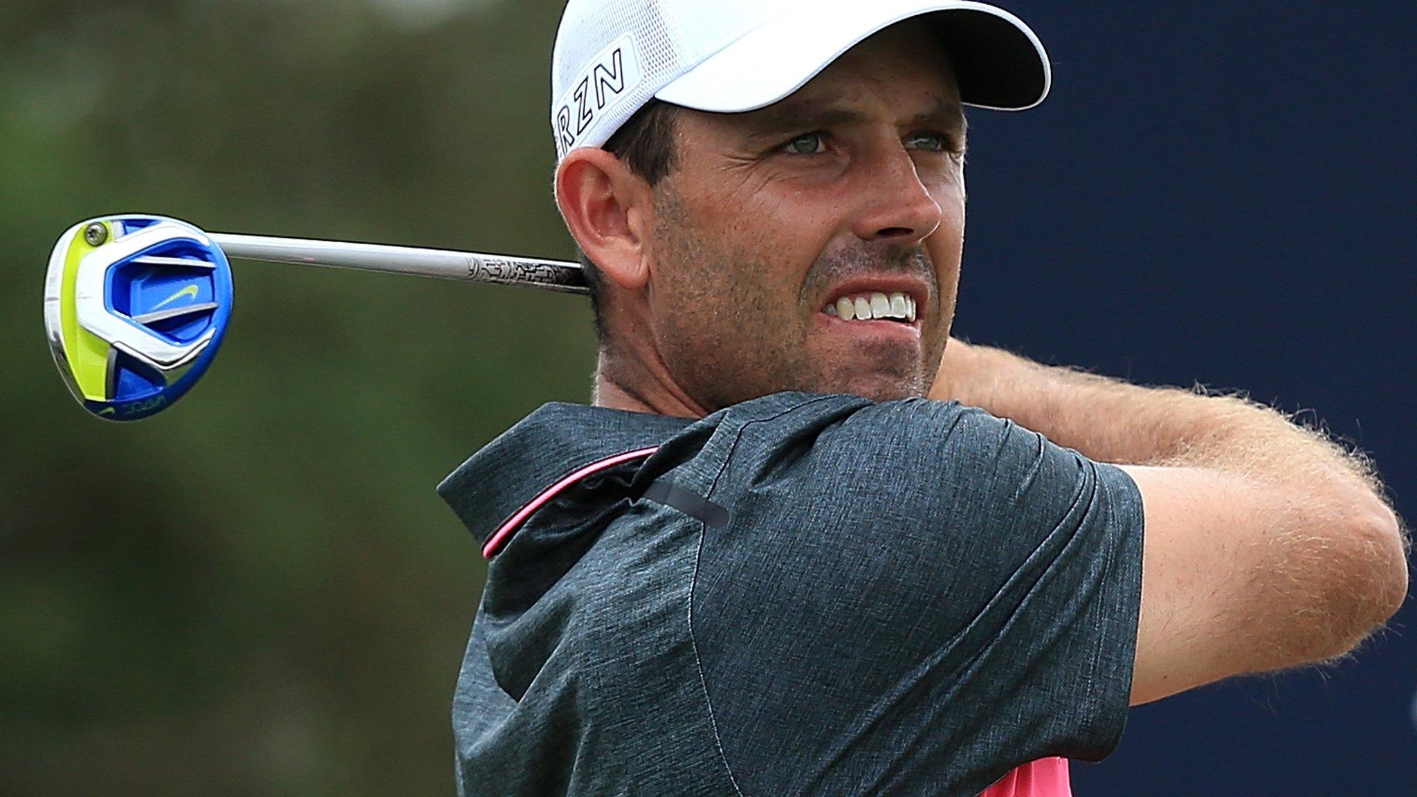 Charl Schwartzel in third-round action at Leopard Creek Country Club