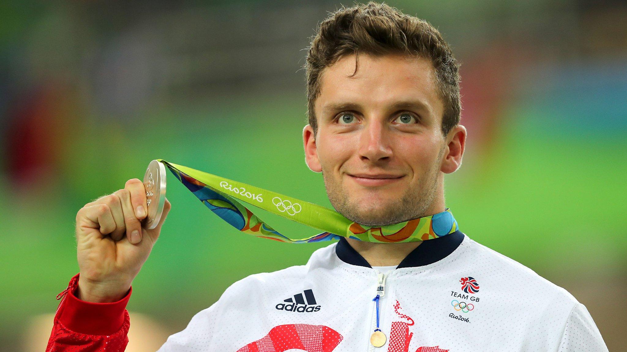 Callum Skinner with his Olympic silver medal