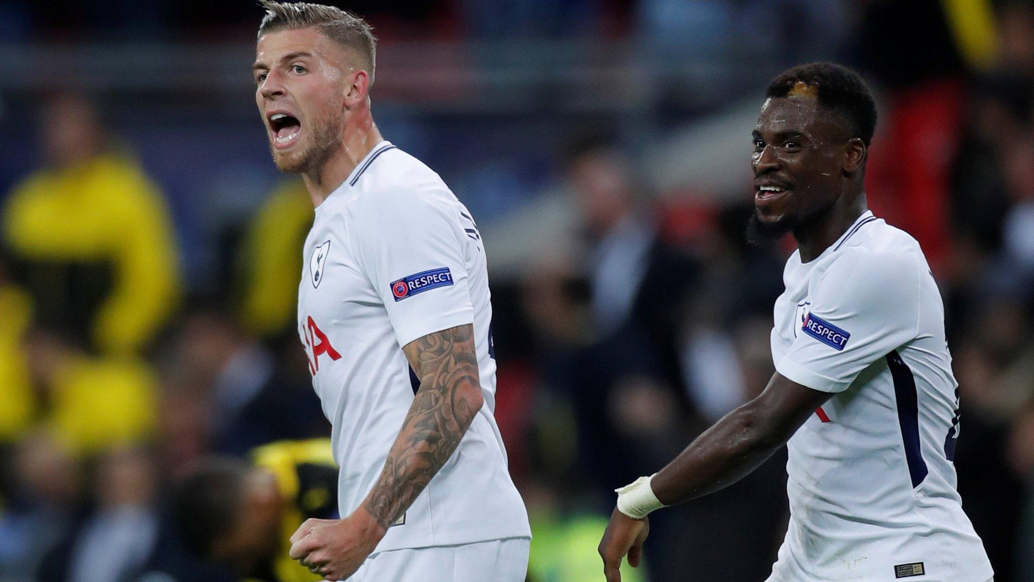 Spurs celebrate at full time