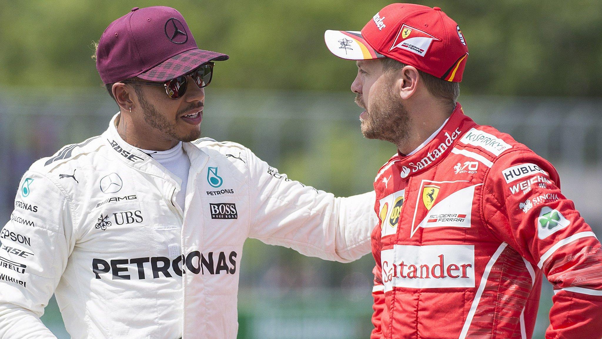 Lewis Hamilton and Sebastian Vettel