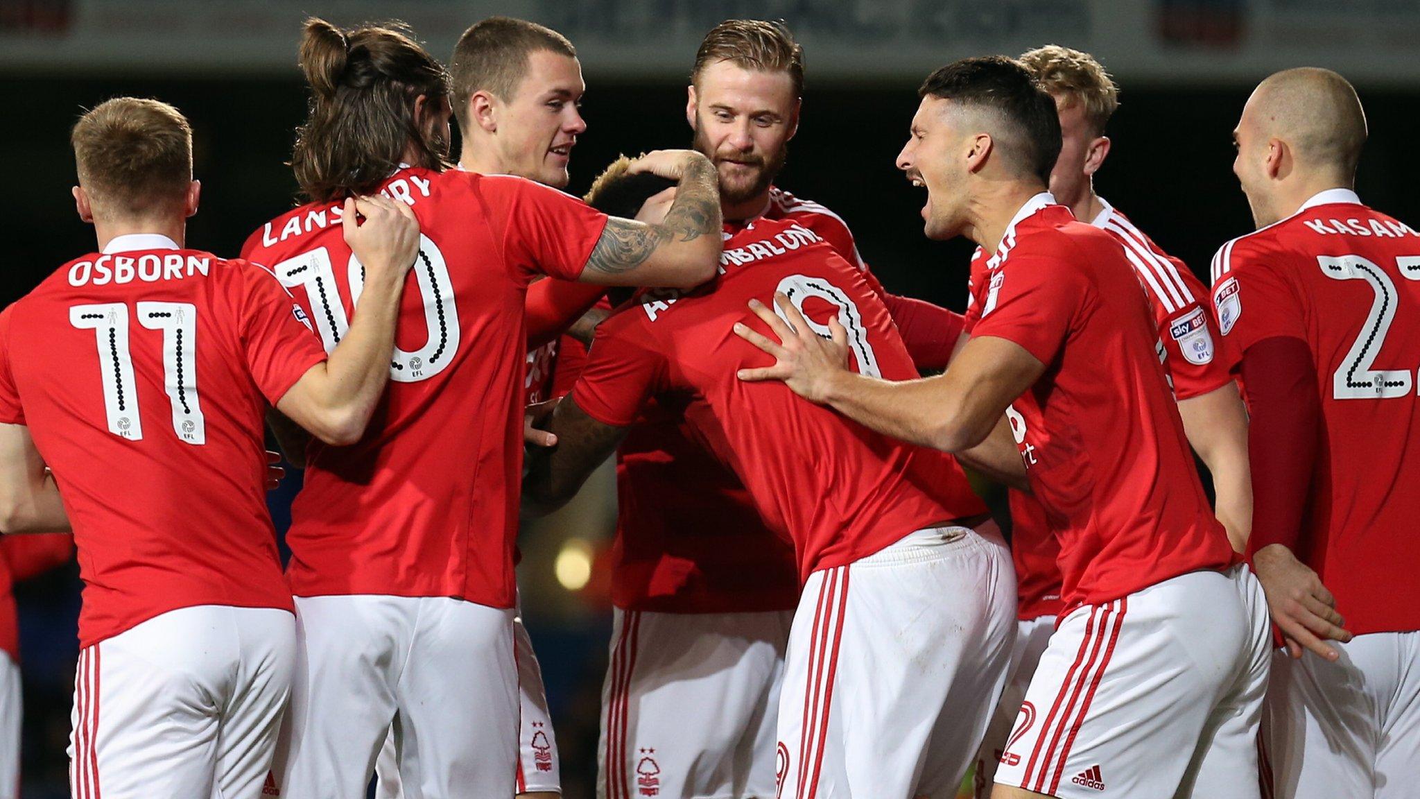 Nottingham Forest celebrate goal