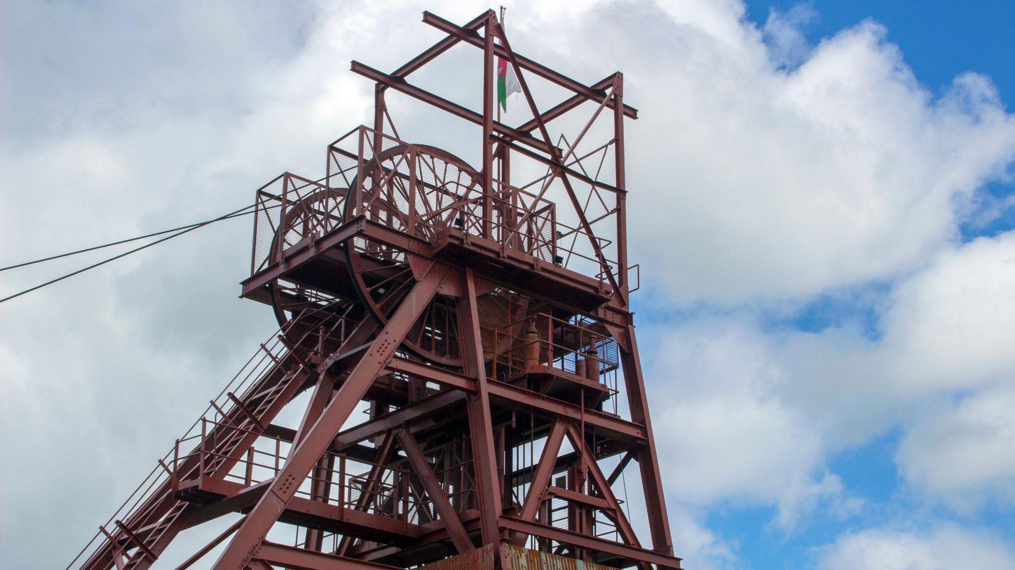 Llun rhan o amgueddfa Big Pit ym Mlaenafon