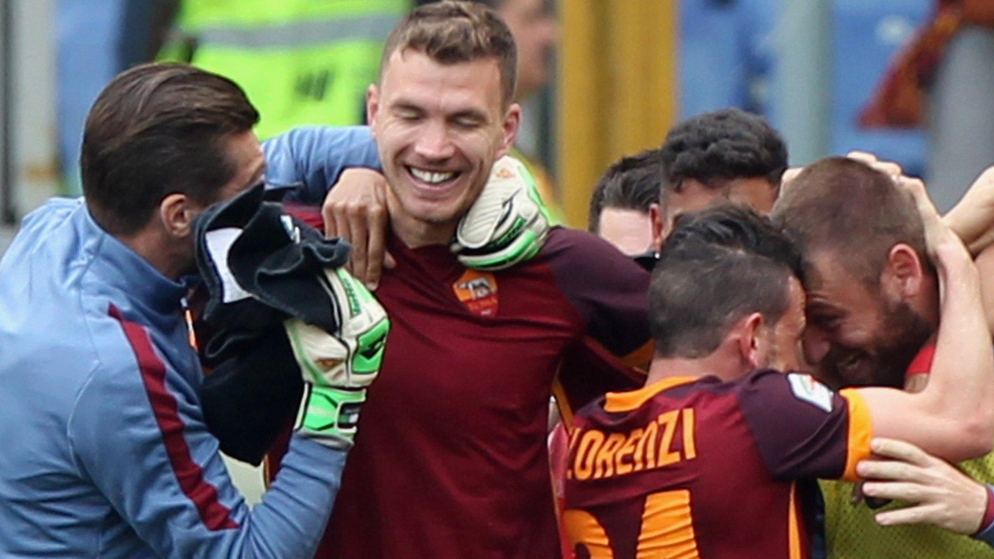 Edin Dzeko celebration