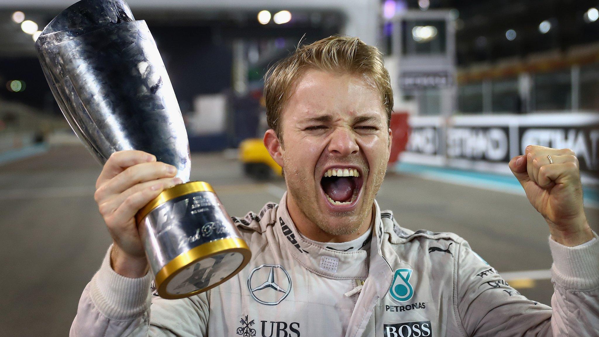 Mercedes Nico Rosberg celebrates