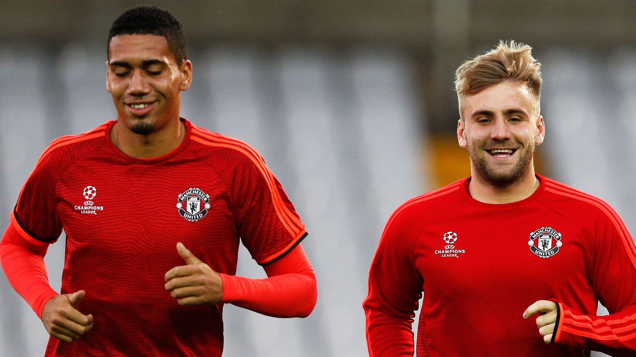 Chris Smalling and Luke Shaw