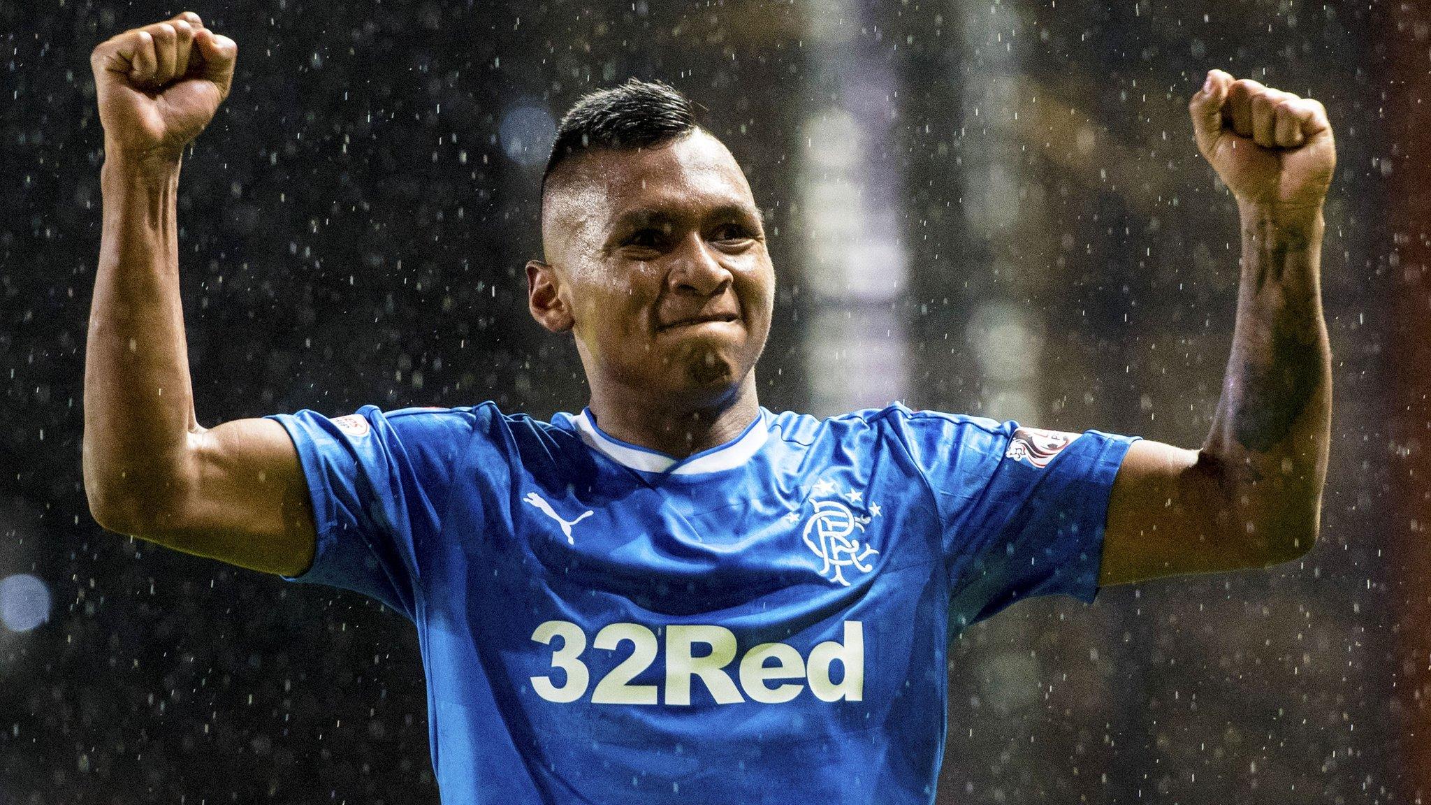 Rangers striker Alfredo Morelos