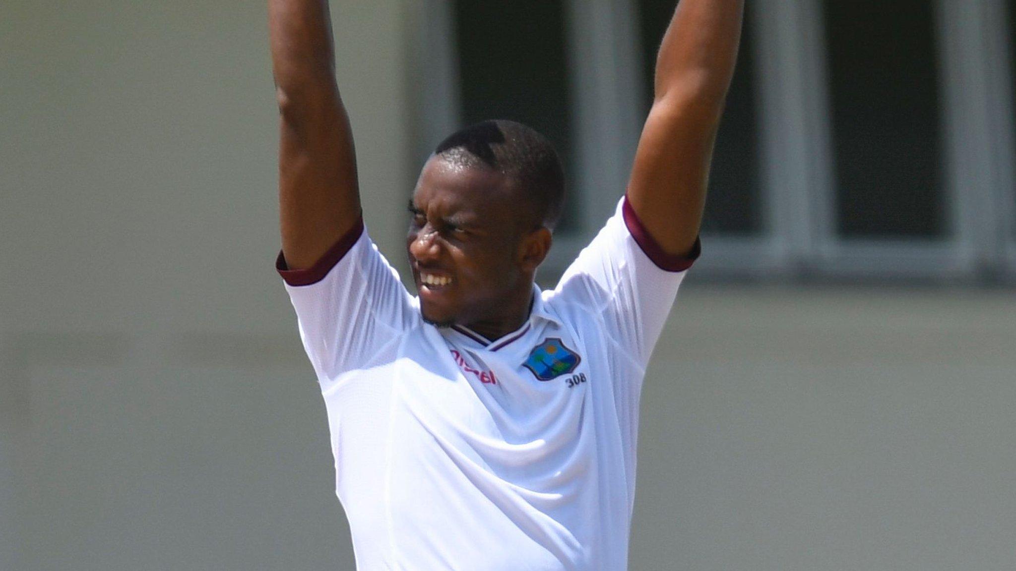 West Indies Test fast bowler Miguel Cummins