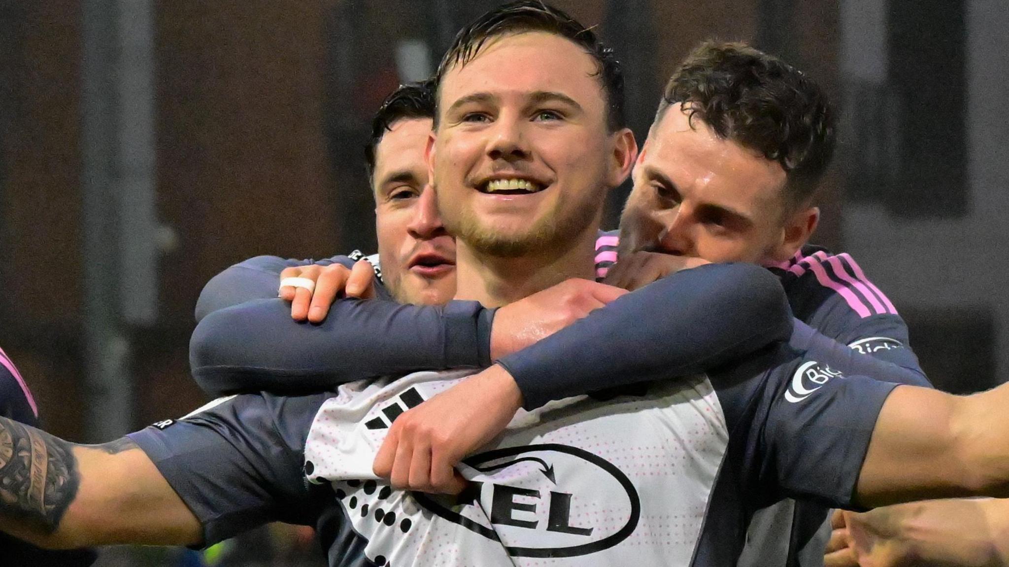 Jayden Wareham celebrates scoring at Leyton Orient