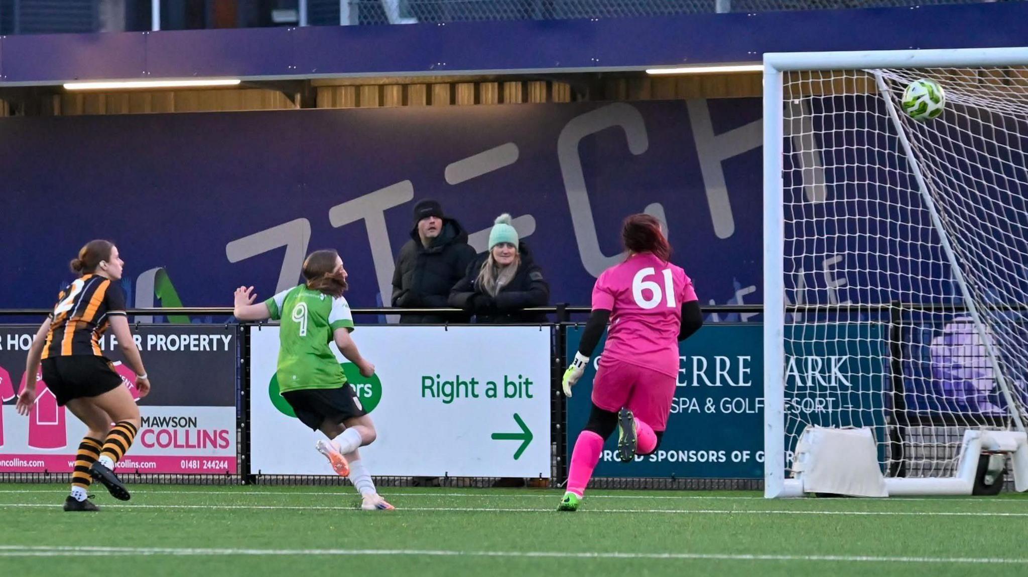 Guernsey FC Women in action.
