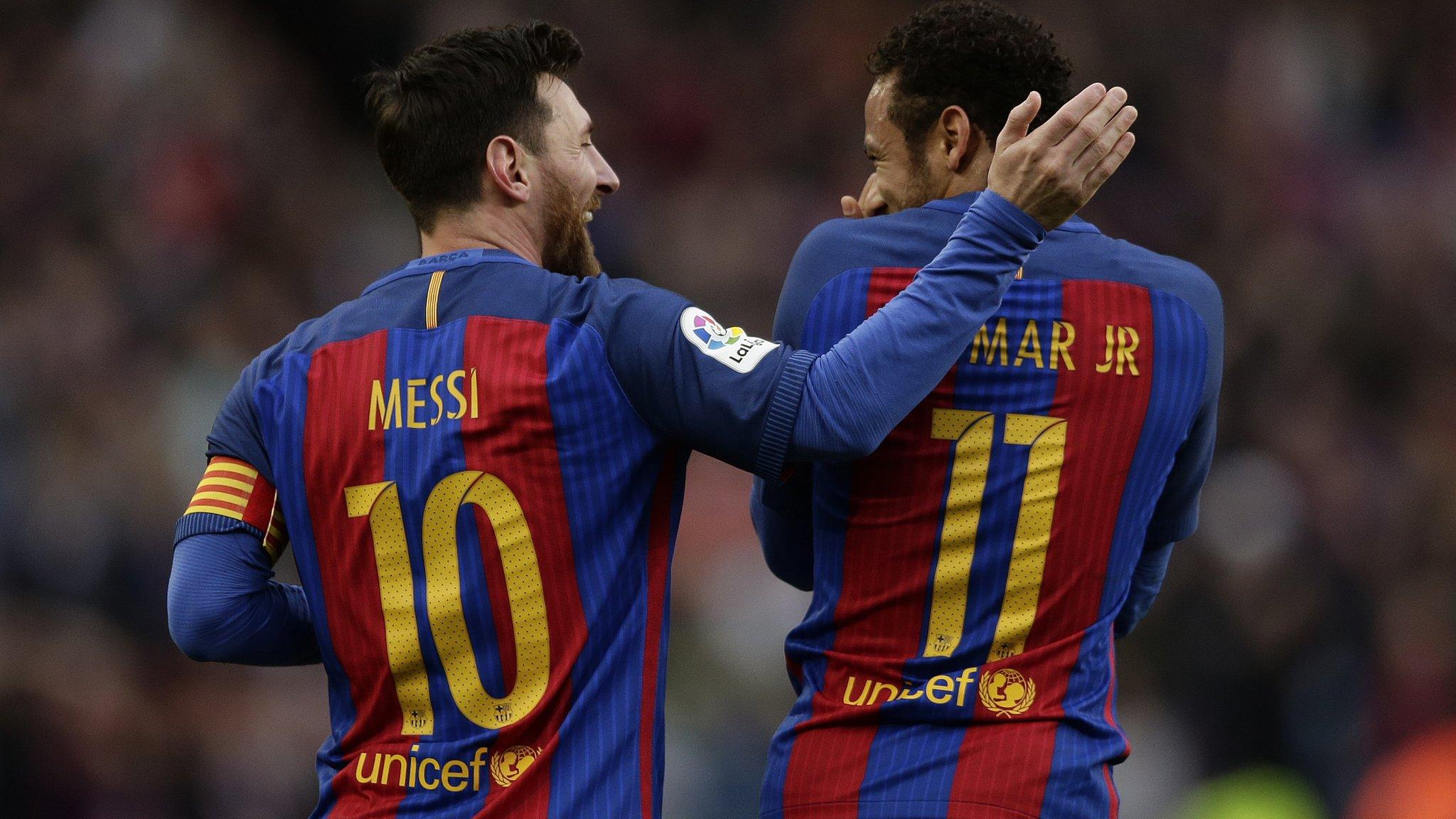 Lionel Messi and Neymar