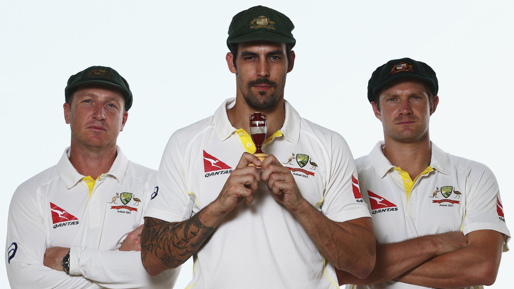 Brad Haddin, Mitchell Johnson & Shane Watson