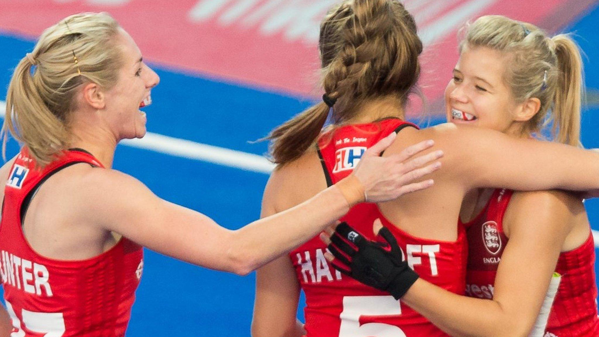 England celebrate scoring in World Cup crossover against South Korea