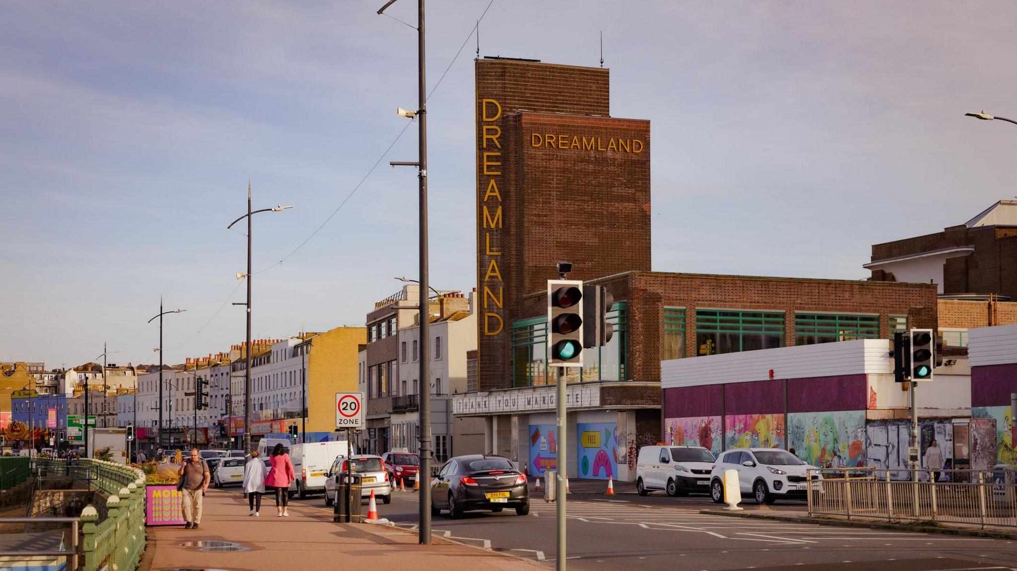 Exterior architecture of the famous Dreamland amusement park in Margate, Kent