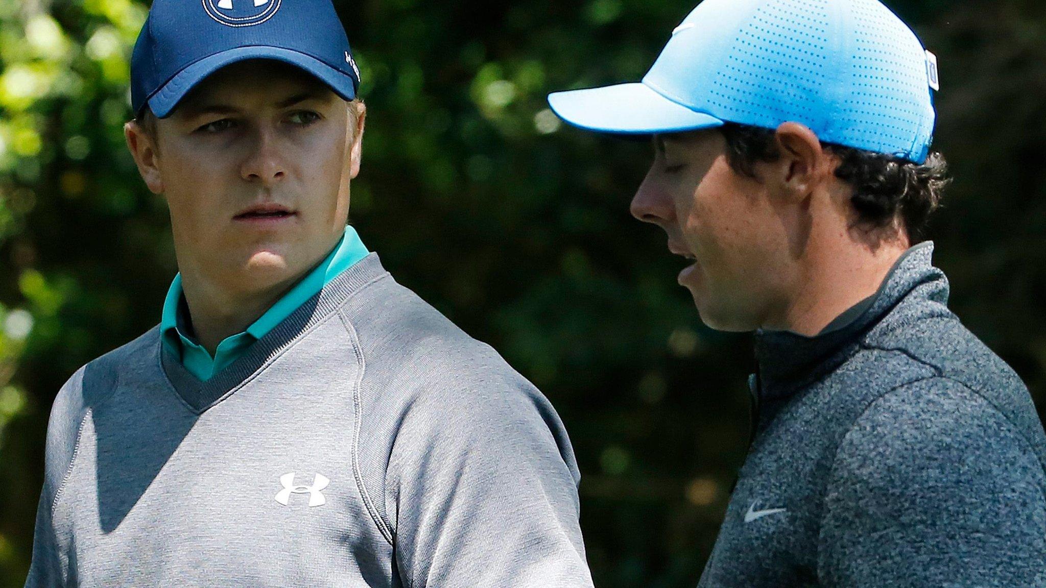 Spieth leads McIlroy at the Masters