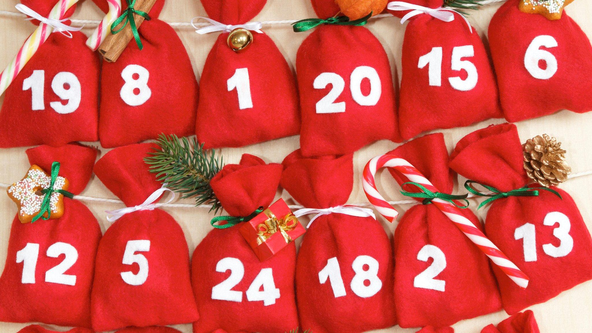 numbered bags for advent