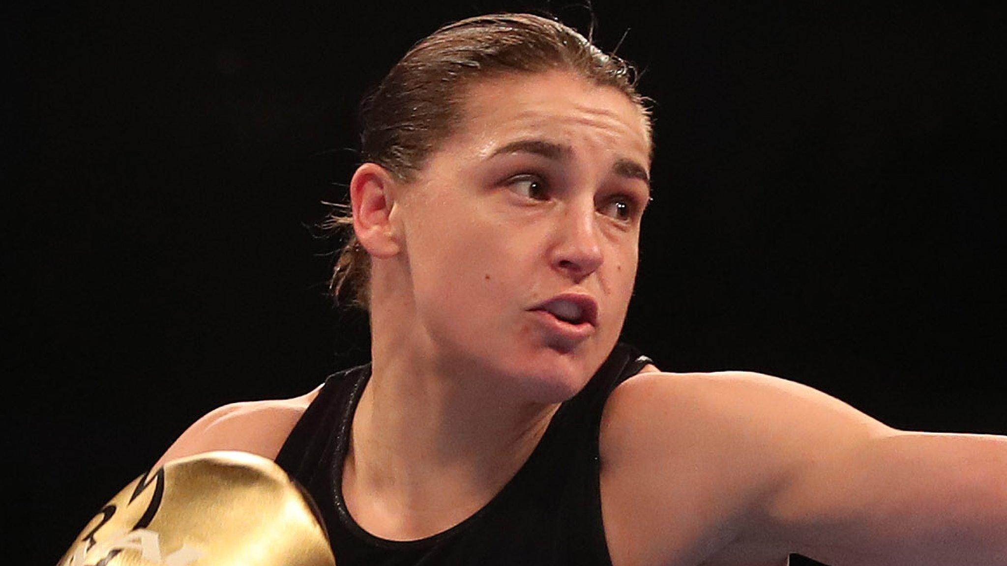 Katie Taylor clinched her third professional victory in London on Saturday night