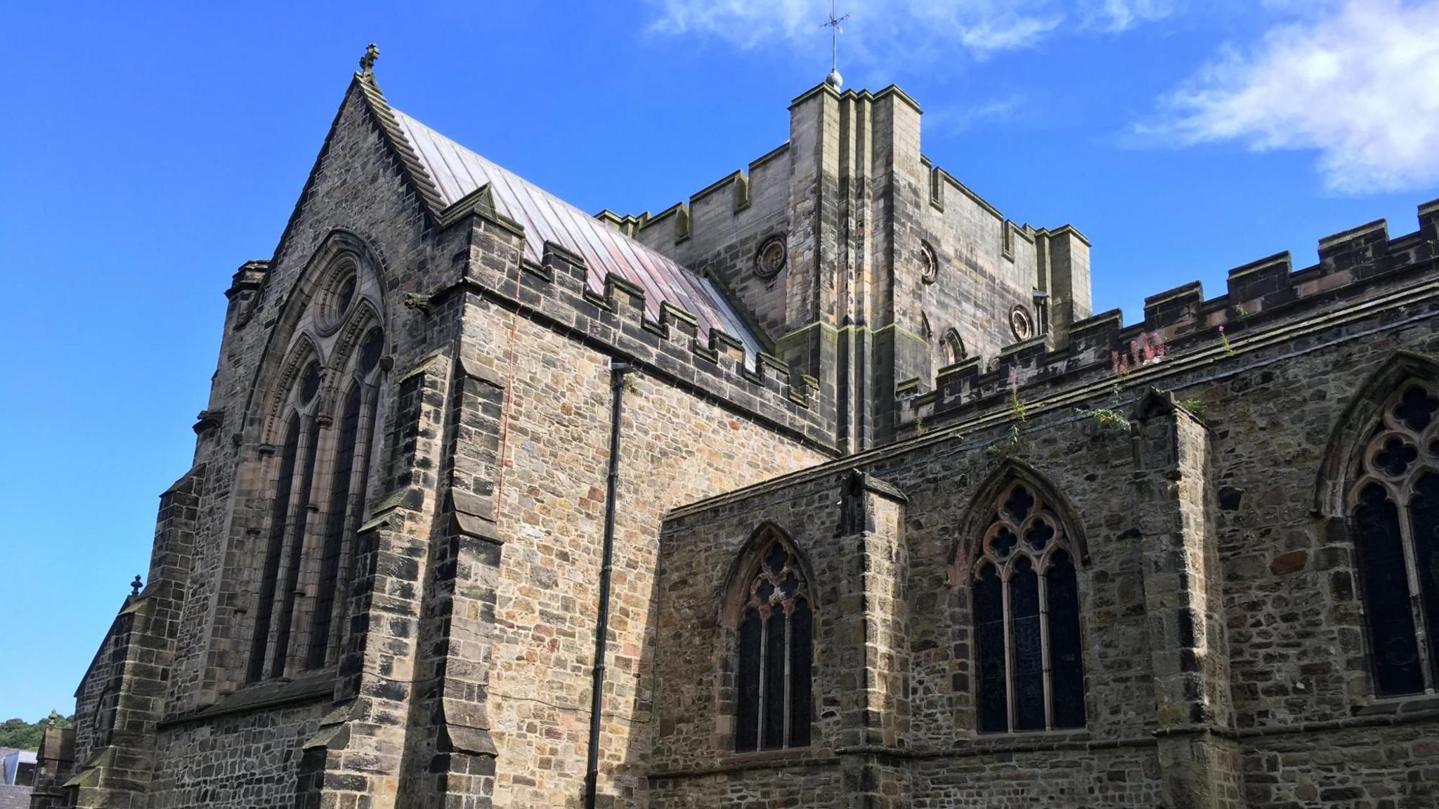 A daytime image of Bangor Cathedral