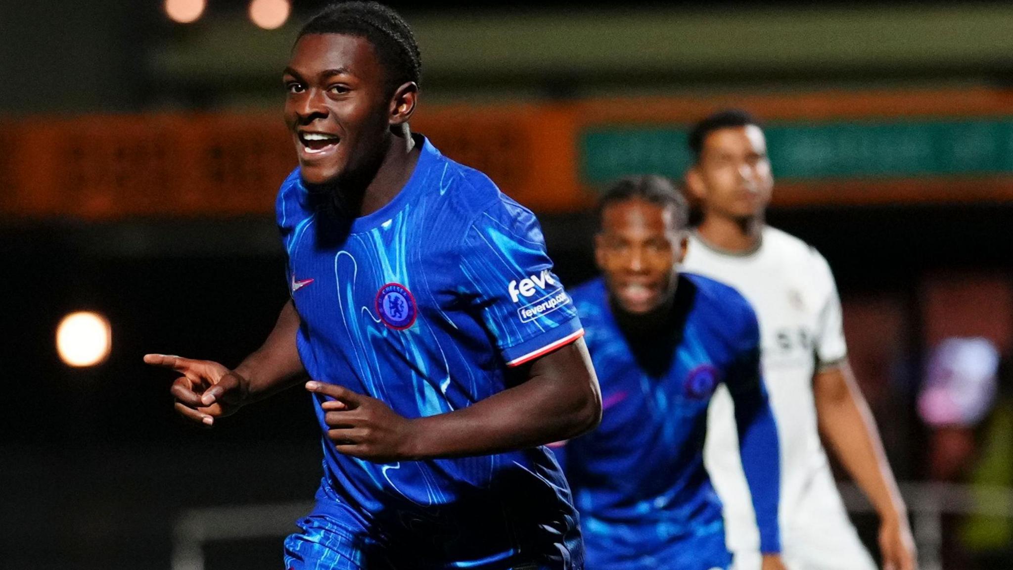 Donnell McNeilly scores for Chelsea against Bromley in the EFL Trophy
