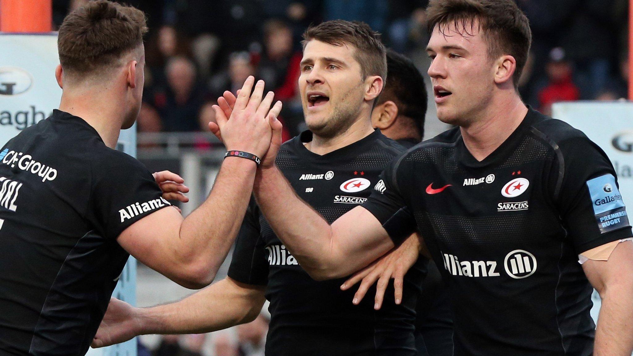 Sarries celebrate