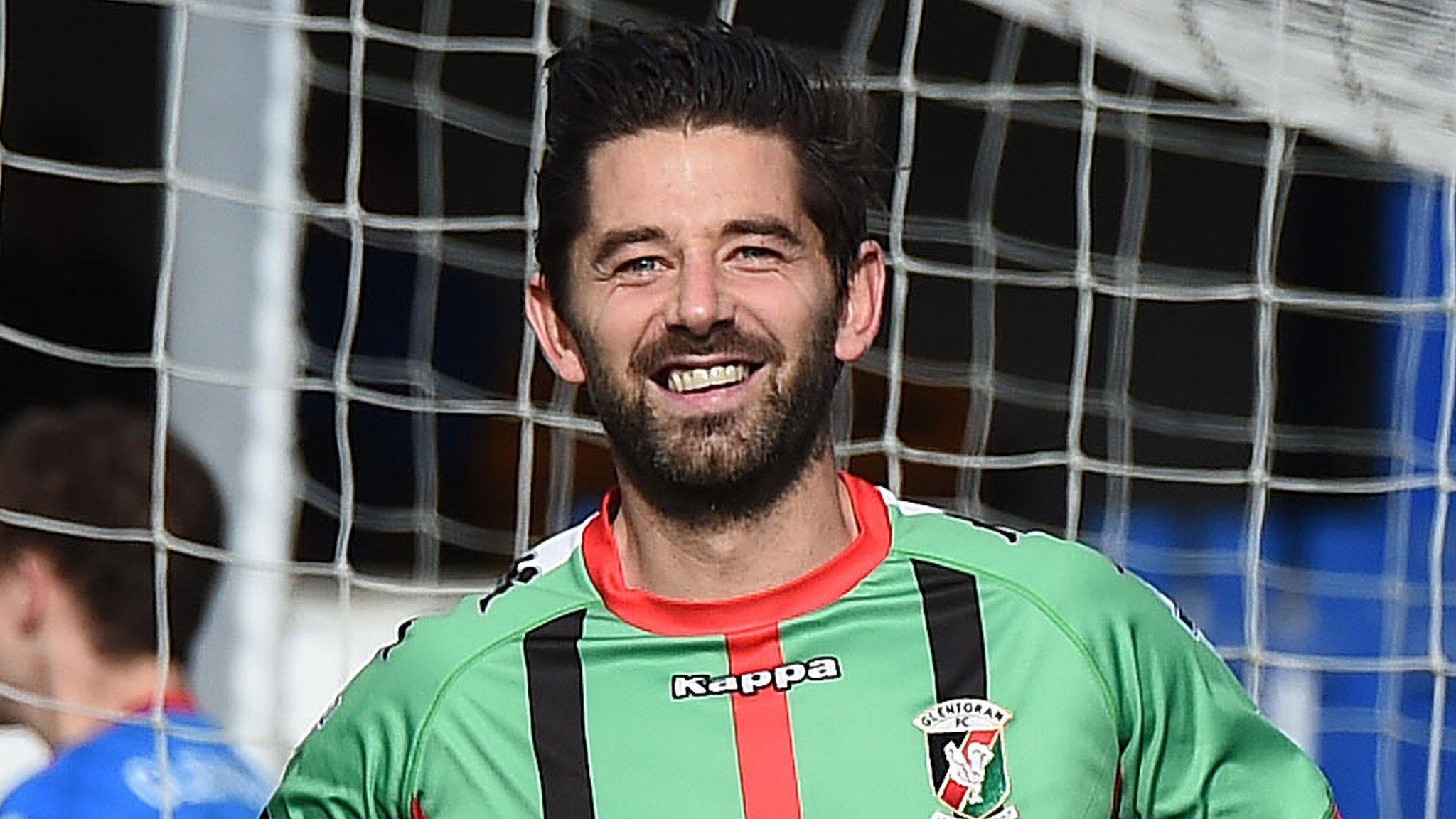 Curtis Allen gave Glentoran an early lead against Ards