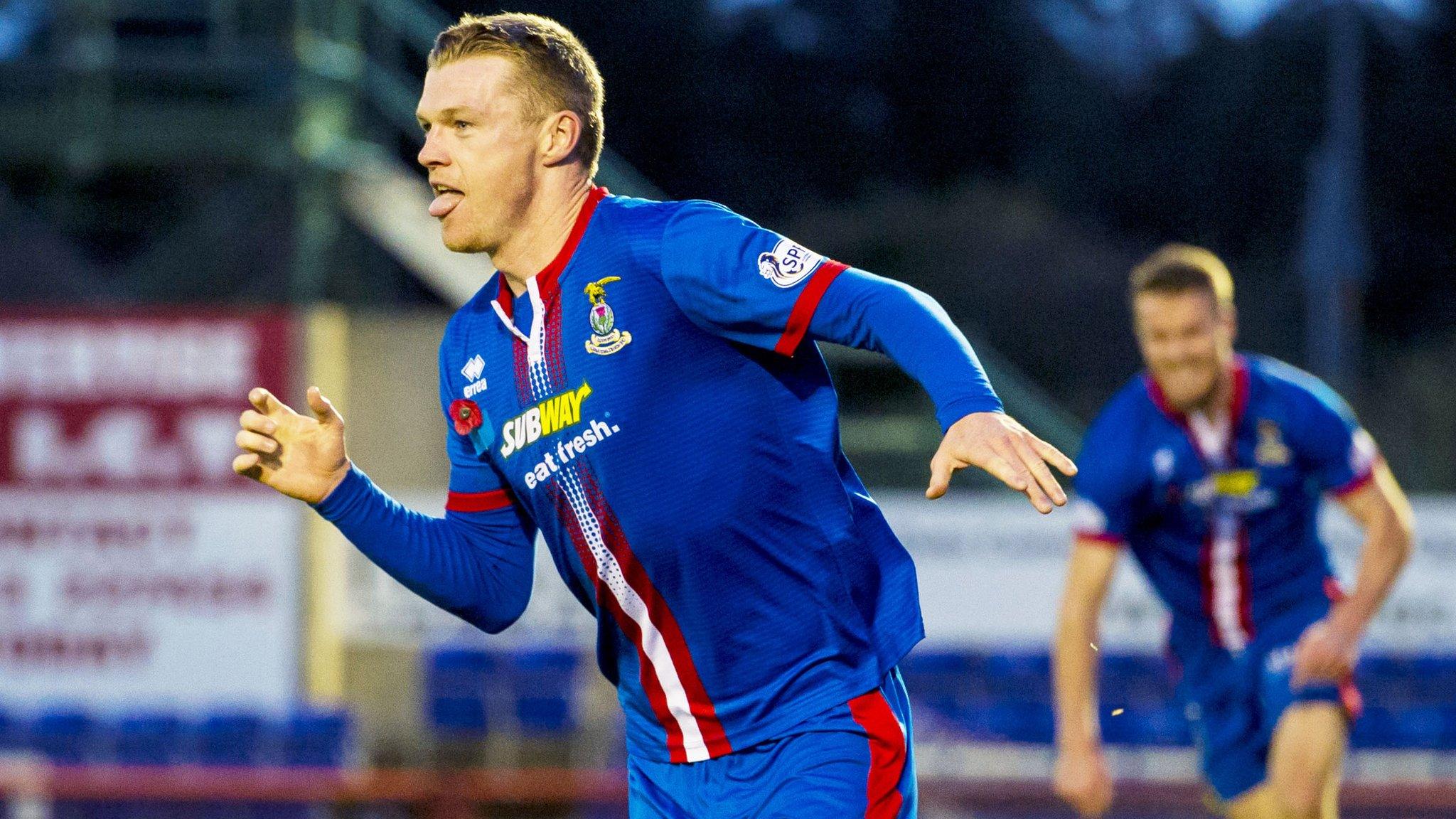 Billy McKay in the colours of Inverness Caledonian Thistle