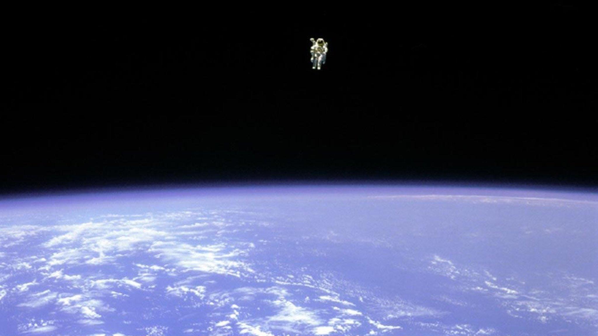 Bruce McCandless in an untethered spacewalk