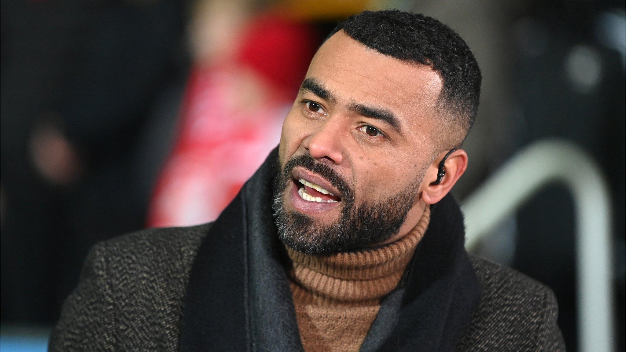 Ashley Cole during Friday's game between Swindon and Manchester City