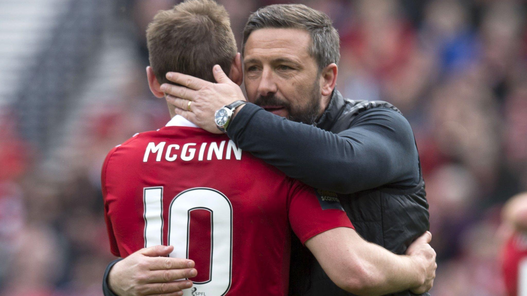 Niall McGinn and Aberdeen manager Derek McInnes