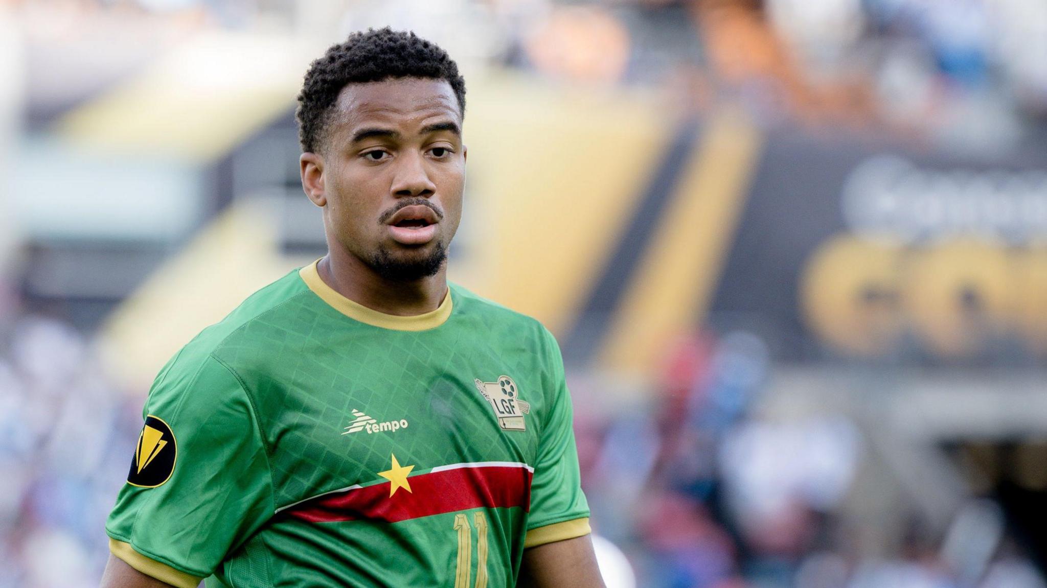 Tairyk Arconte in action for Guadeloupe 