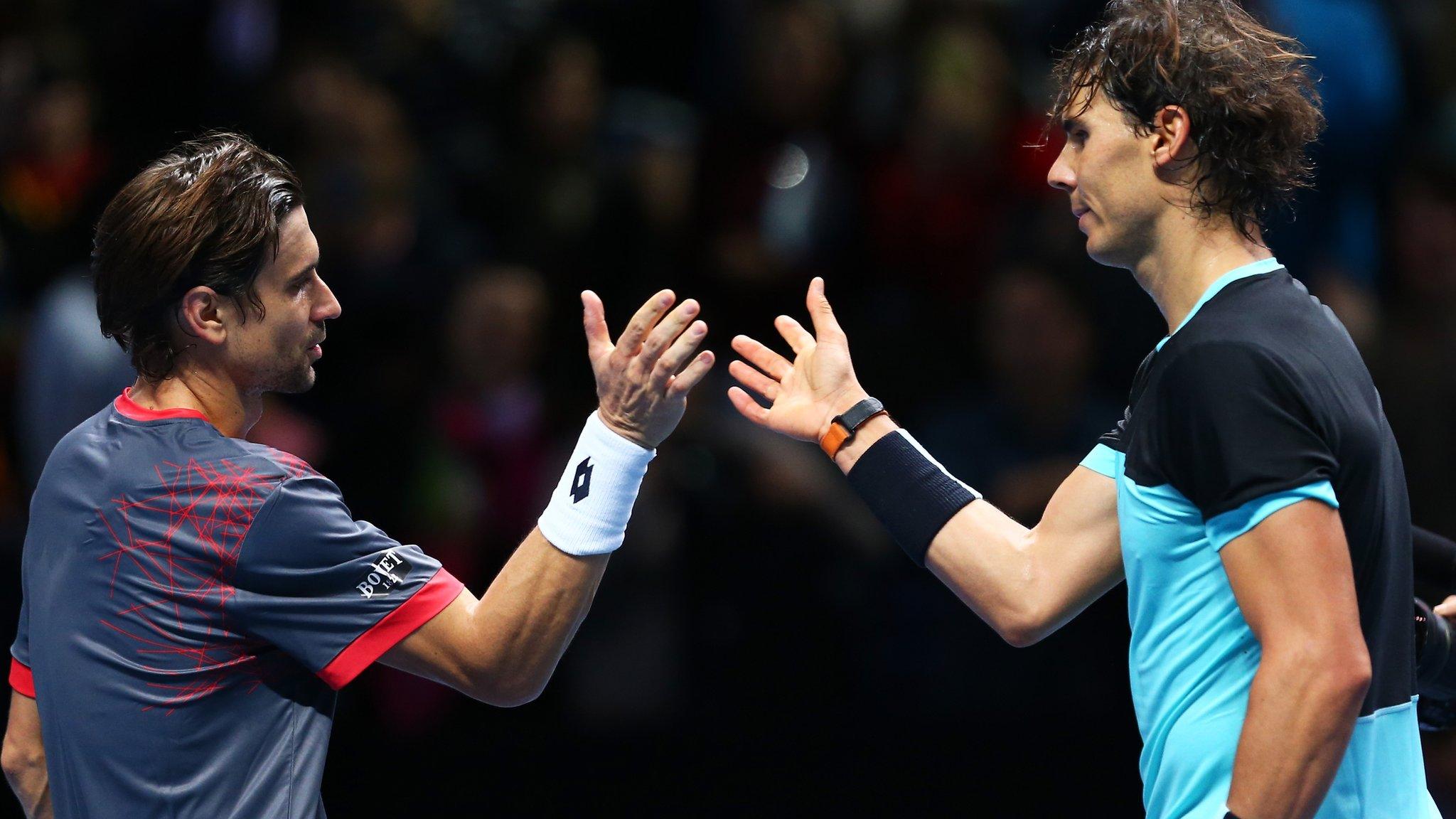 David Ferrer (left) and Rafael Nadal