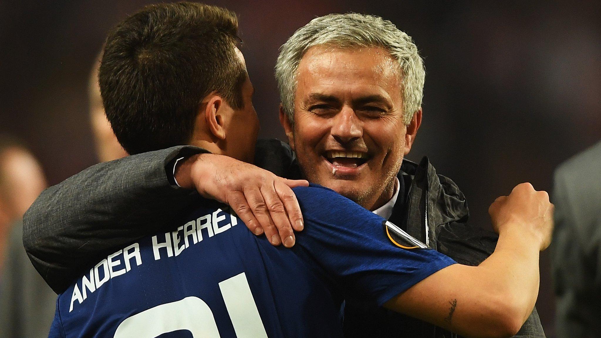 Jose Mourinho and Ander Herrera