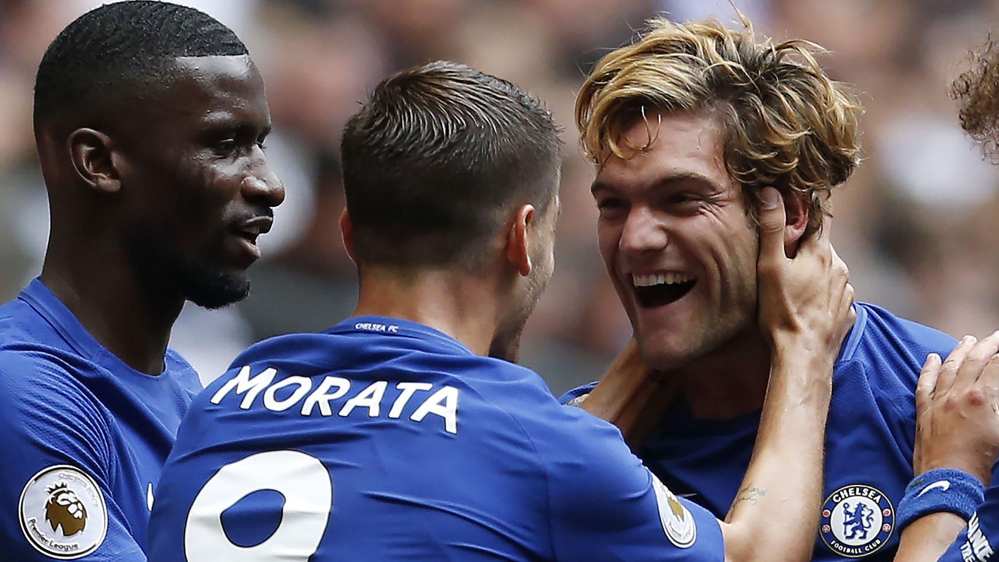 Chelsea players celebrate