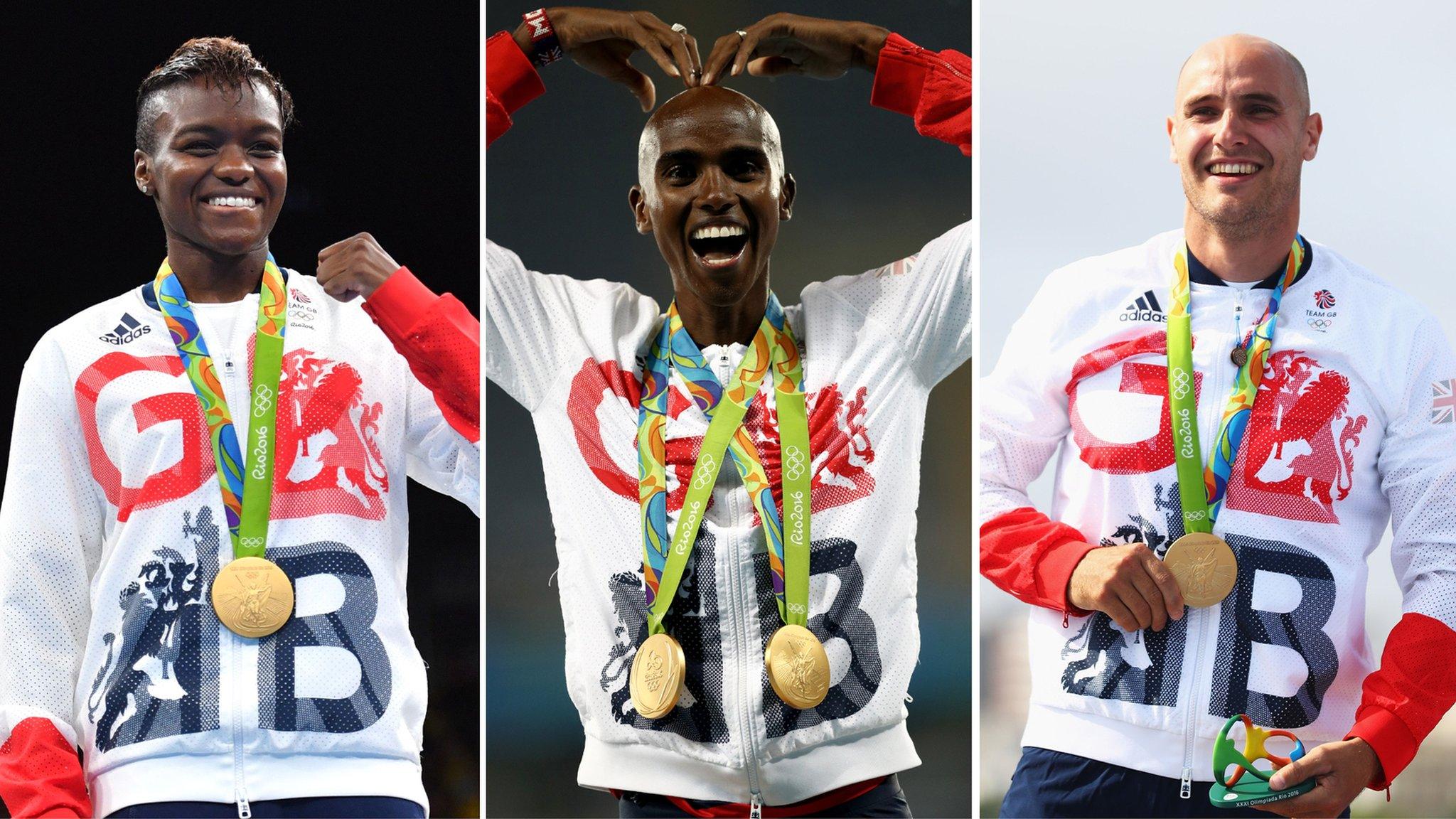 Nicola Adams, Mo Farah & Liam Heath