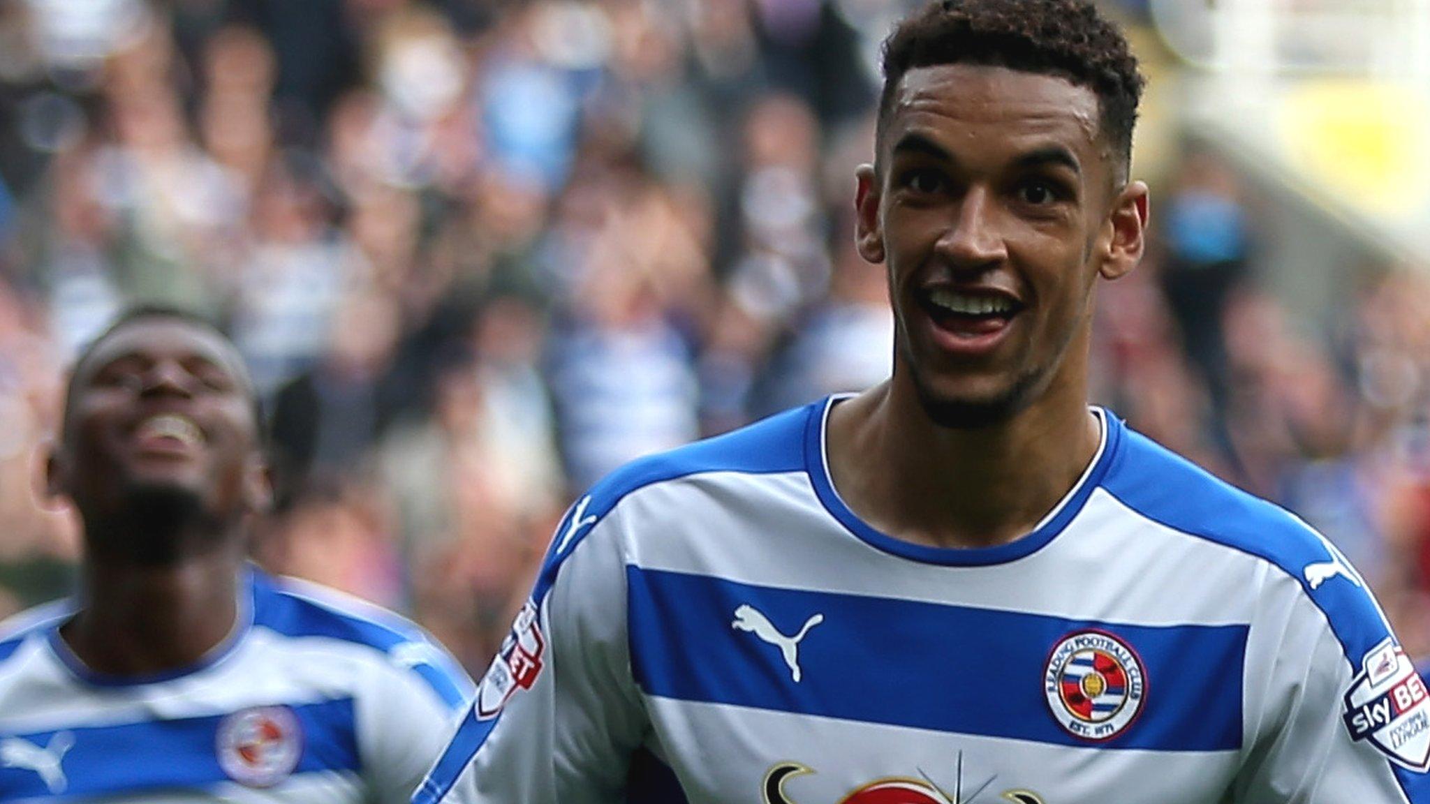 Nick Blackman celebrates goal for Reading