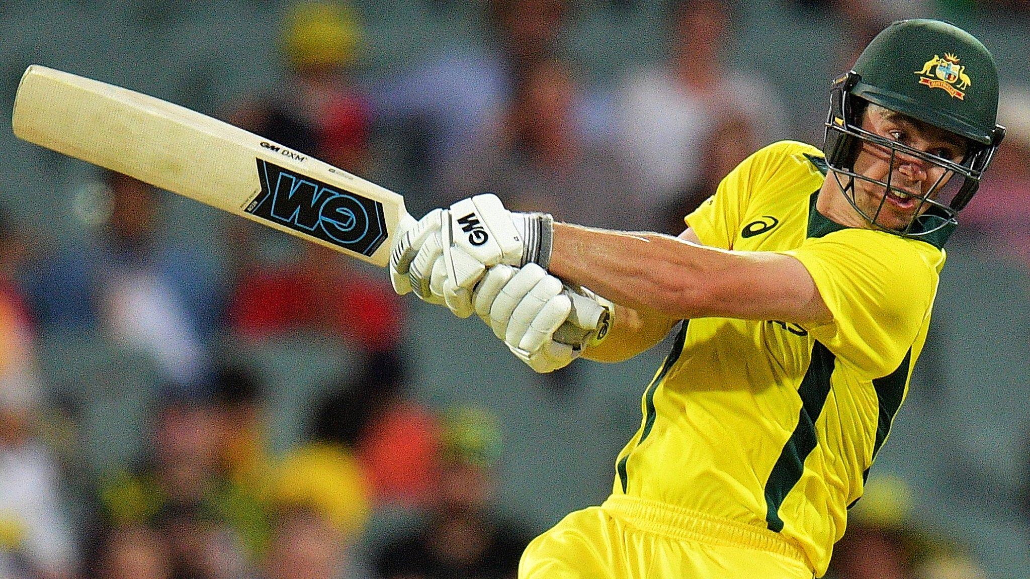 Australia's Travis Head hits a shot during his 96 in victory over England