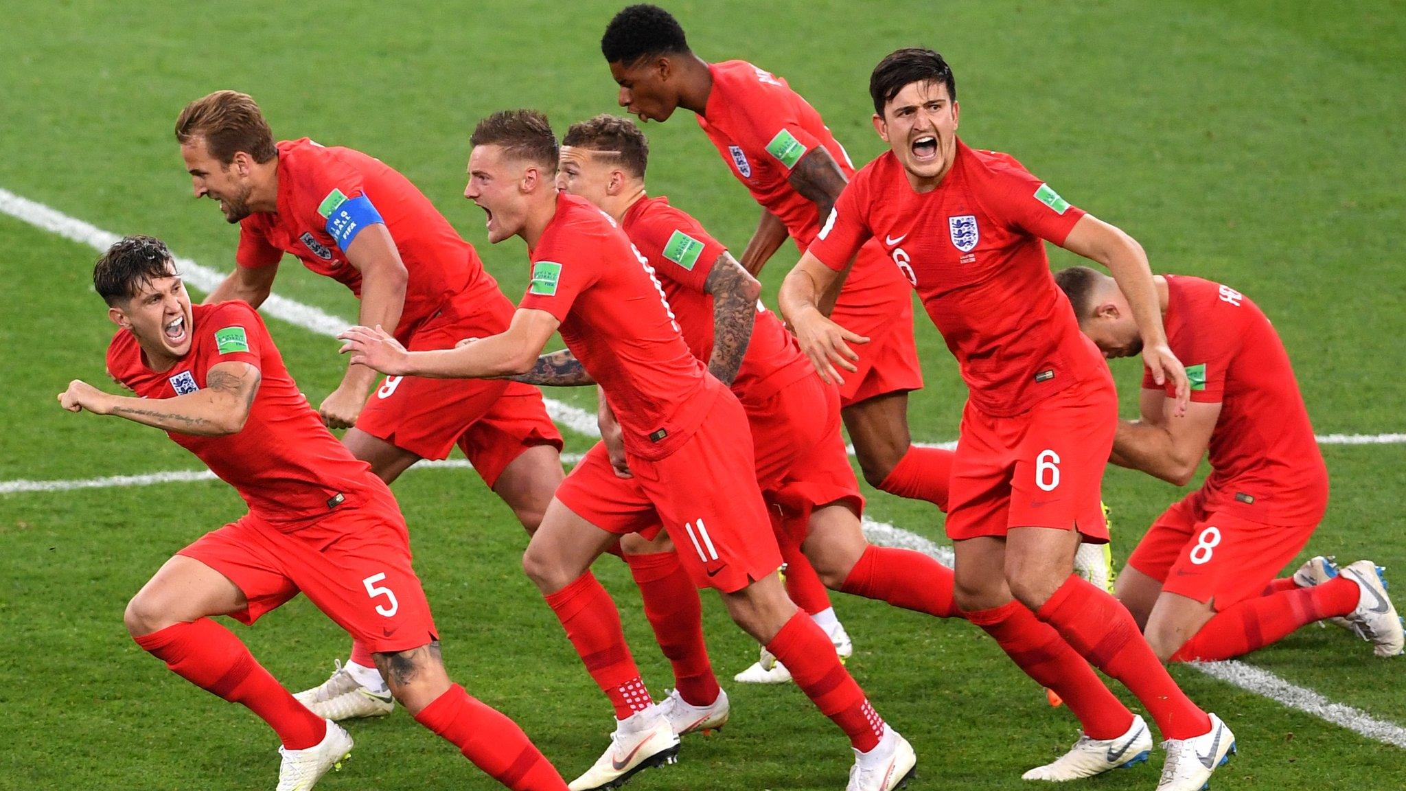 England celebrate