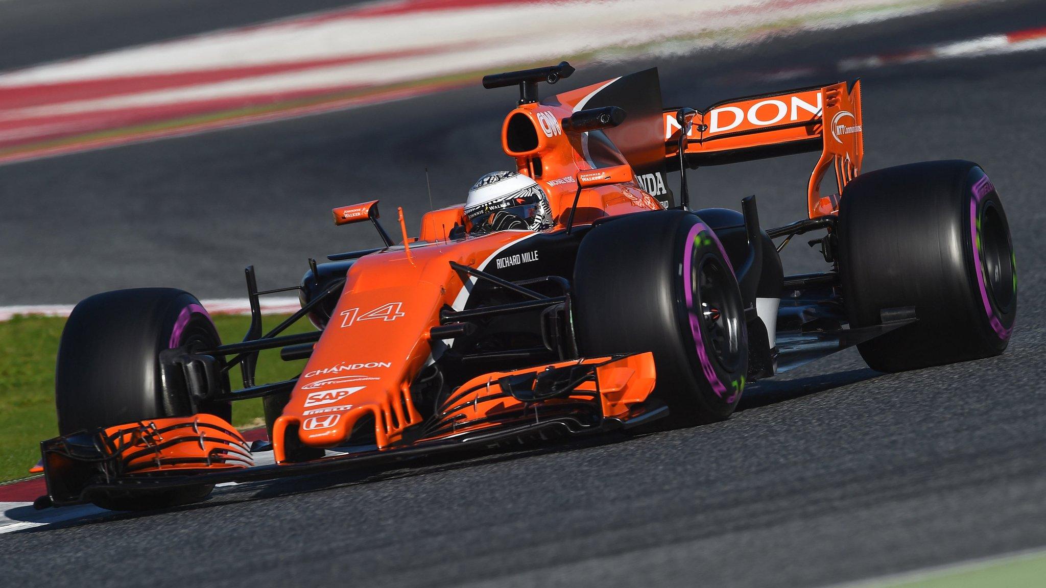 McLaren Honda's Fernando Alonso in testing this season