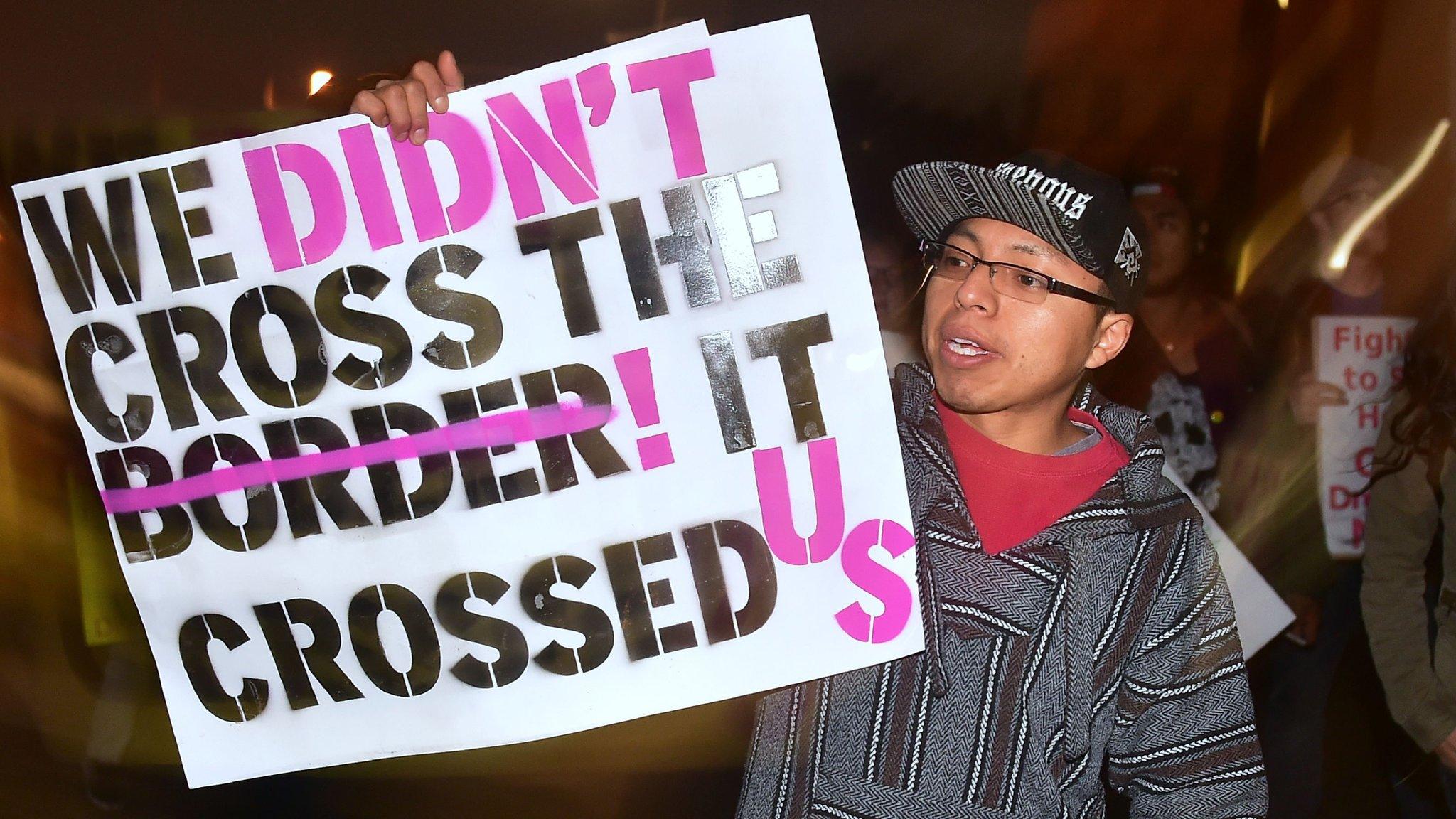 rally by illegal immigrants and their supporters in LA