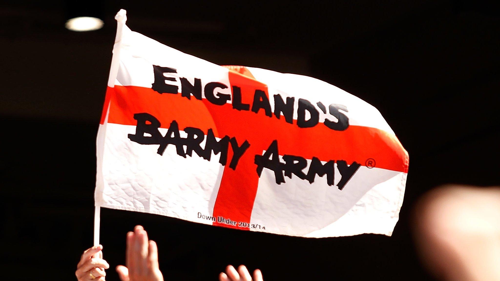 Barmy Army banner