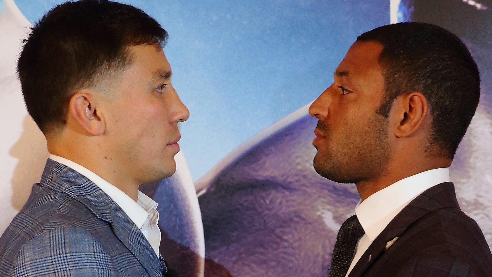 Gennady Golovkin (left) and Kell Brook