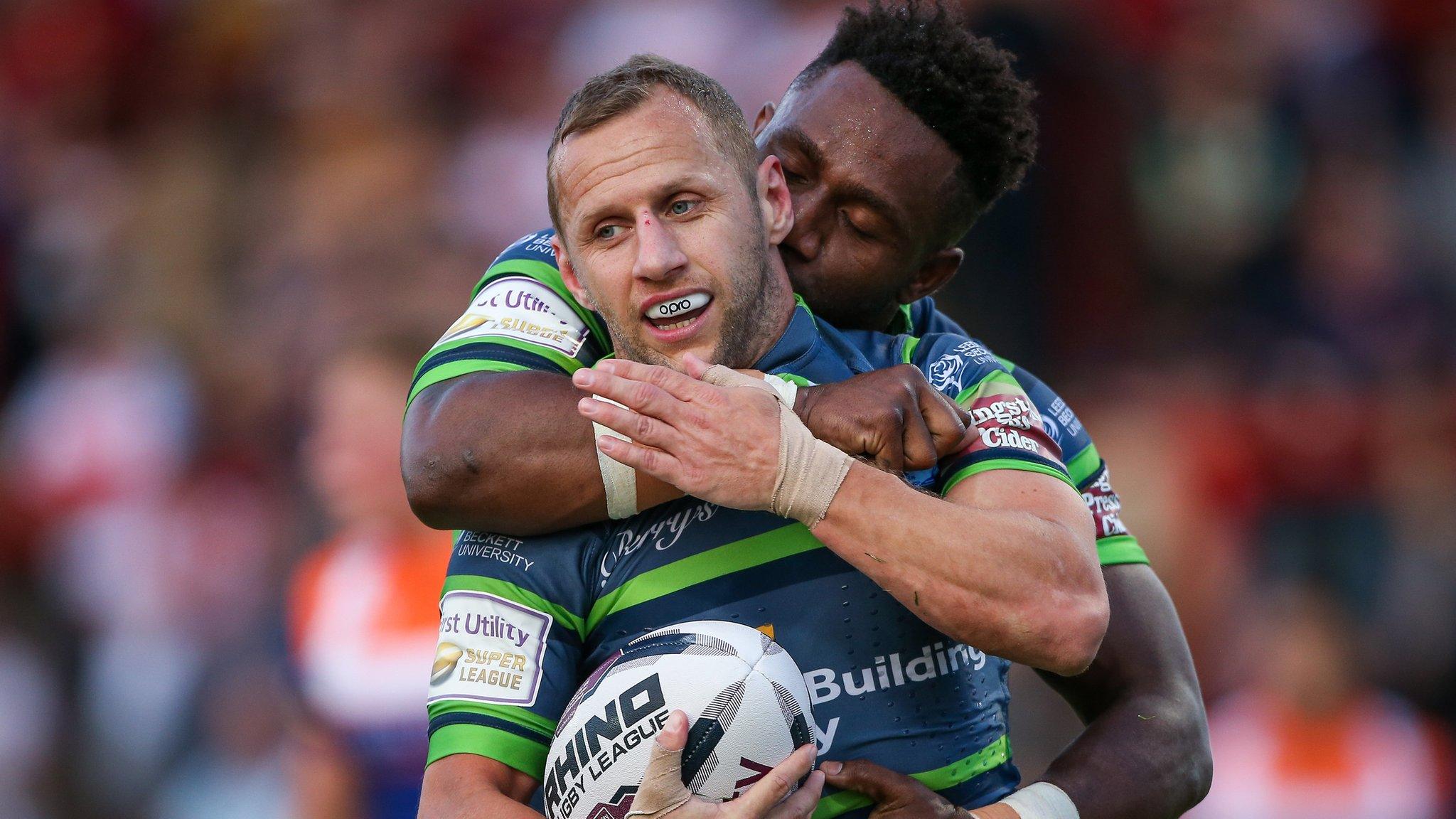 Rob Burrow and James Segeyaro