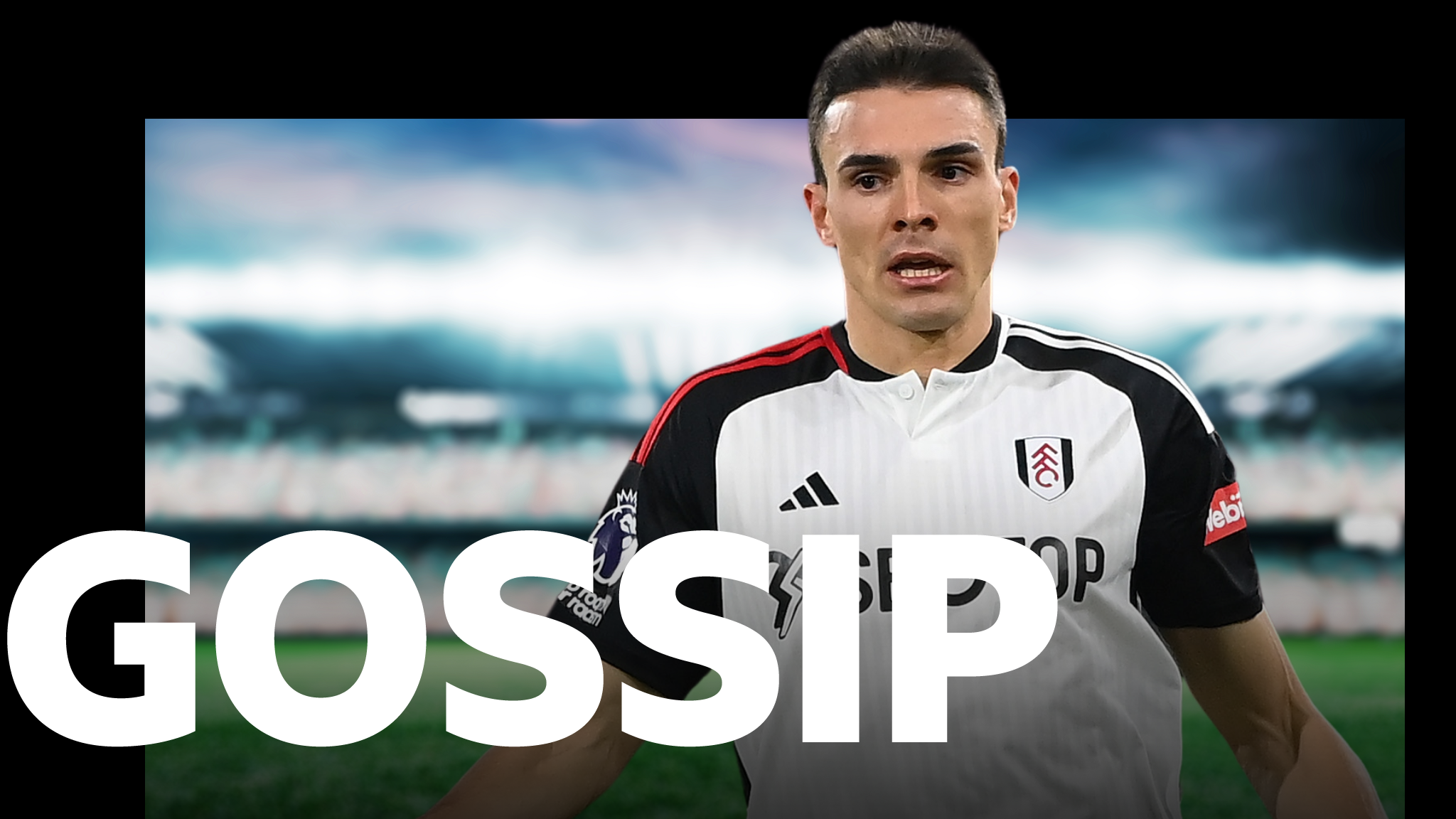 Joao Palhinha and the gossip logo