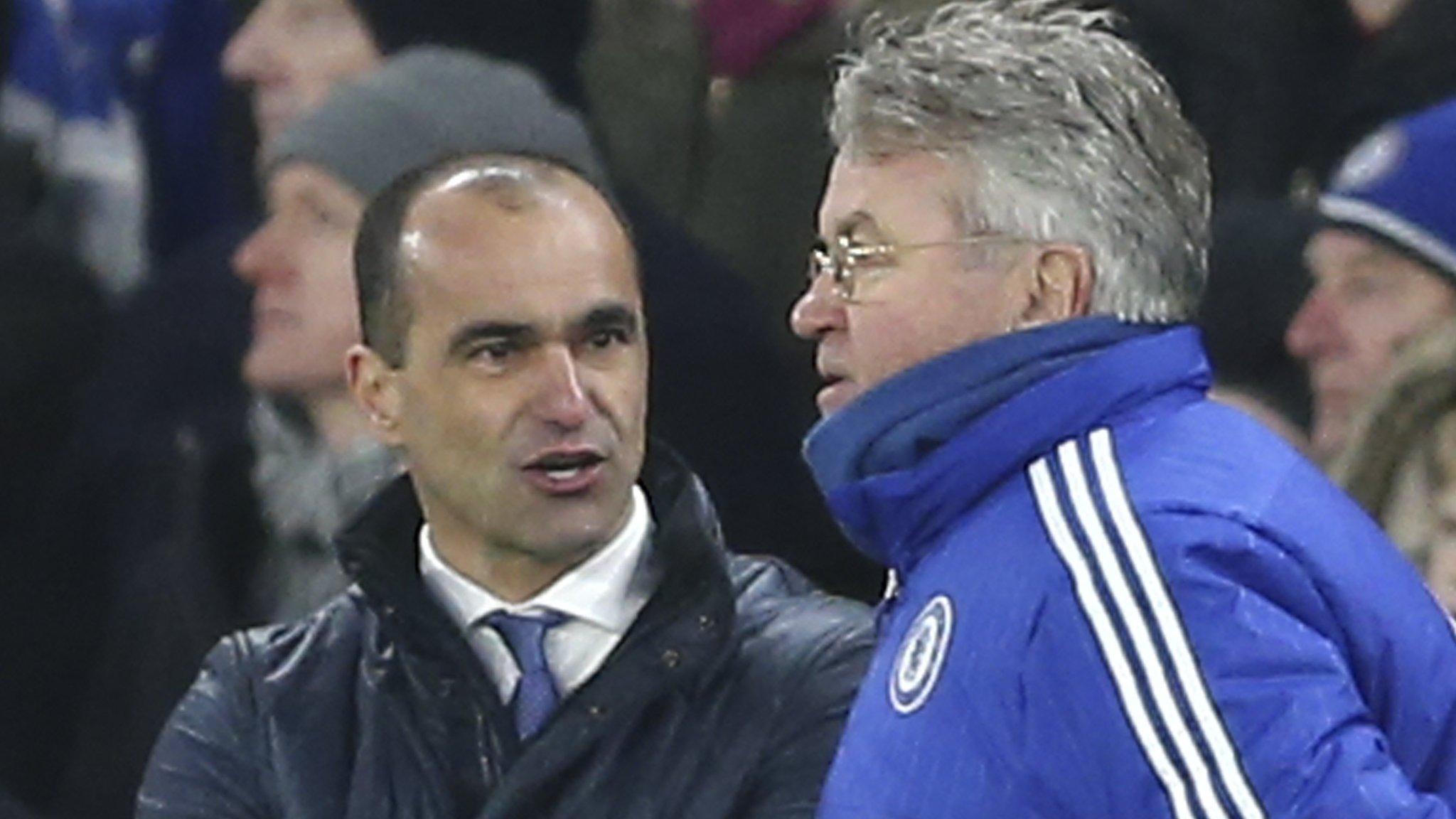 Roberto Martinez and Guus Hiddink