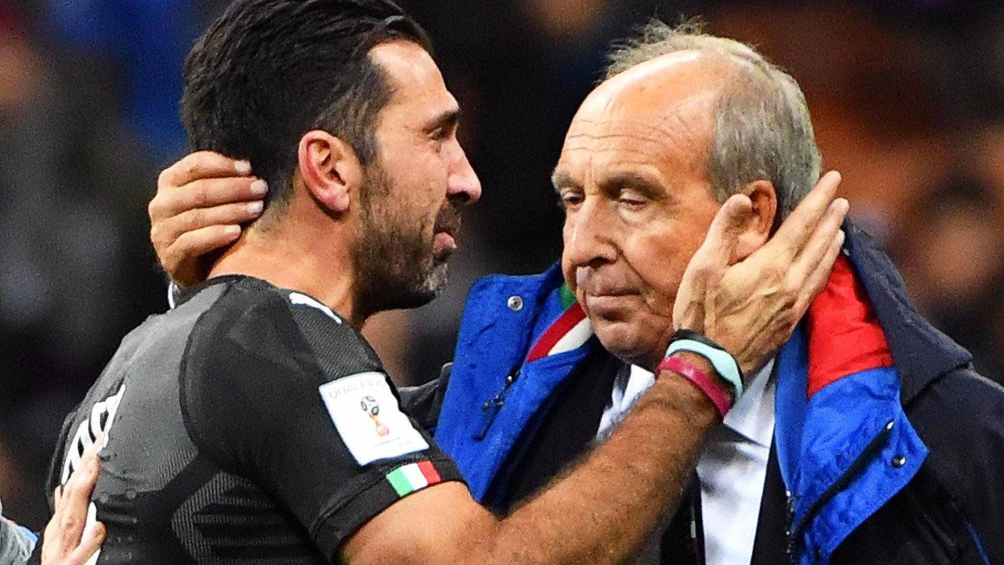 Buffon in tears