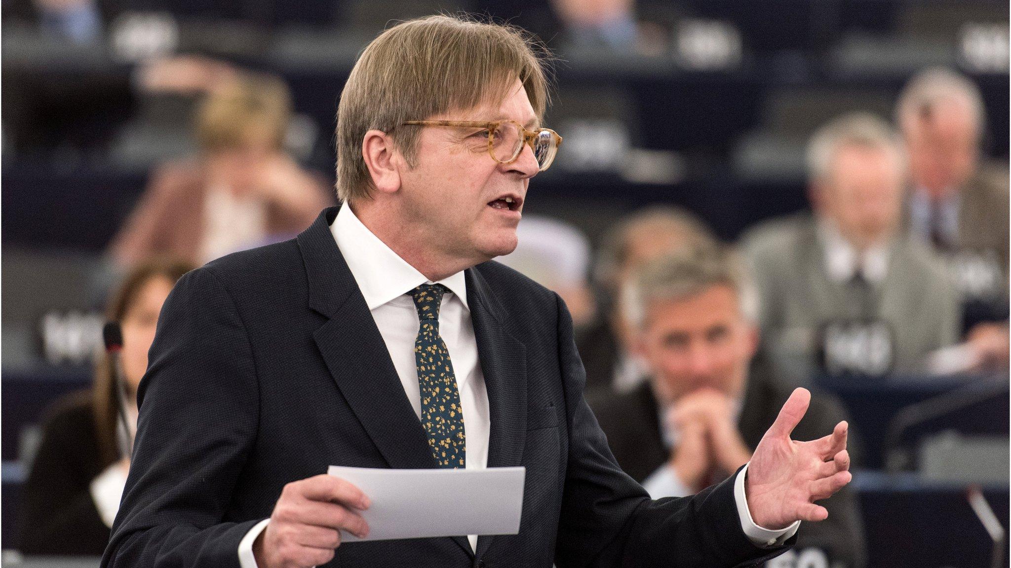 Guy Verhofstadt in the European Parliament